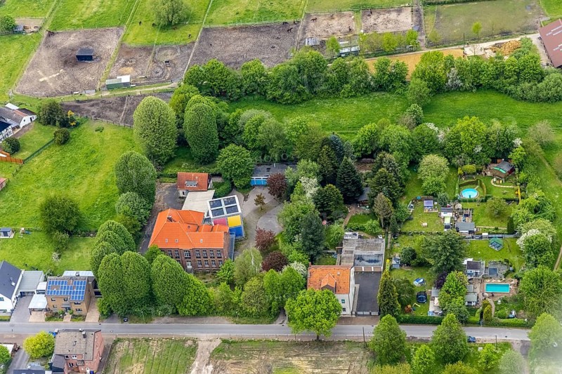Aerial photo, Hermannschule Schulstraße, Zweckel, Gladbeck, Ruhr area, North Rhine-Westphalia, Germany, education, educational institution, DE, Europe, educational institute, aerial photo, aerial photography, aerial photography, school, overview, bird's eye view, birds-eyes view, overview