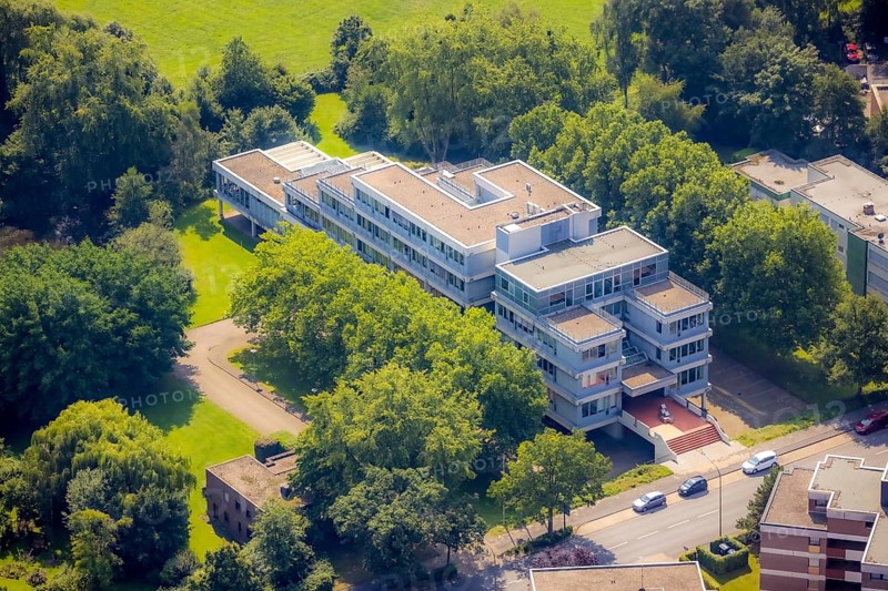 Aerial view, LAG Regional Labour Court Hamm in Uentrop, Hamm, Ruhr area, North Rhine-Westphalia, Germany, DE, Europe, birds-eyes view, aerial photography, aerial photography, overview, bird's eye view