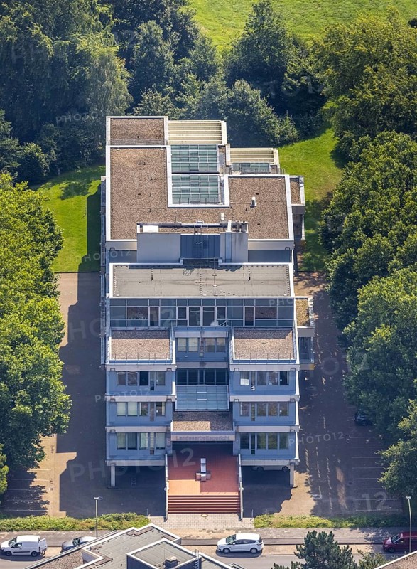 Aerial view, LAG Regional Labour Court Hamm in Uentrop, Hamm, Ruhr area, North Rhine-Westphalia, Germany, DE, Europe, birds-eyes view, aerial photography, aerial photography, overview, bird's eye view