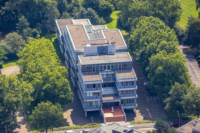 Aerial view, LAG Regional Labour Court Hamm in Uentrop, Hamm, Ruhr area, North Rhine-Westphalia, Germany, DE, Europe, birds-eyes view, aerial photography, aerial photography, overview, bird's eye view