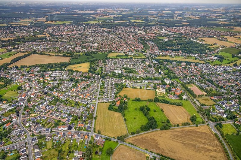 Aerial view, aerial view Braam-Ostwennemar, workers' housing estate Ostwennemar, Uentrop, Hamm, Ruhr area, North Rhine-Westphalia, Germany, miners' housing estate, DE, Europe, property tax, real estate, aerial view, aerial photography, aerial photography, overview, bird's-eye view, housing estate, living and living, residential area, residential buildings, housing quality, housing estate, birds-eyes view, overview