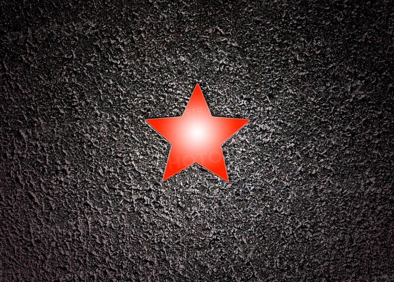 Stars on sidewalk as memorial for Nazi victims, Tilbeck Abbey, Tilbeck foundation, Havixbeck, Muensterland, North Rhine-Westphalia, Germany
