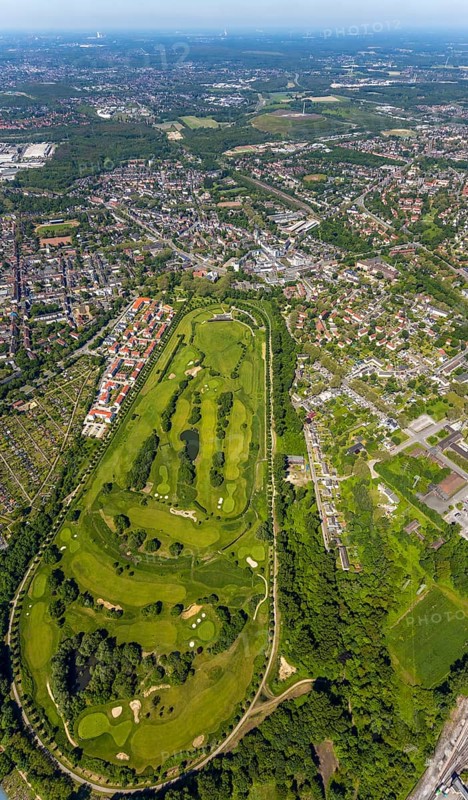 Aerial view, Horst, Gelsenkirchen, Ruhr area, North Rhine-Westphalia, Germany, DE, Europe, birds-eyes view, aerial photography, aerial photography, aerial photography, overview, bird's eye view, commercial sites, commercial areas
