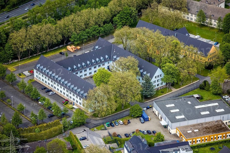Aerial photo, Turkish Consulate General Essen, Essen-Kray, Essen, Ruhr area, North Rhine-Westphalia, Germany, authority, DE, Europe, consulate, aerial photo, aerial photography, aerial photography, overview, bird's-eye view, overview