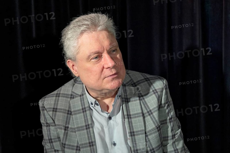 Günter Rüdiger, actor, artistic director, Zimmertheater, Steglitz, photo rehearsal Gesungenes und Gesagtes, 12.09.2025, Berlin, Germany < english> Günter Rüdiger, actor, artistic director, Zimmertheater, Steglitz, photo rehearsal of Gesungenes und Gesagtes, September 12, 2025, Berlin, Germany