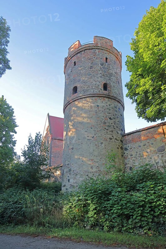 Copernicus Observatory and defence defence tower of the former town wall, Francisceum, Zerbst, Fläming, Saxony-Anhalt, Germany