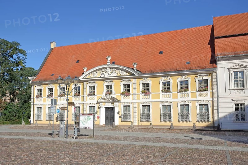 Baroque town hall, Kavalierhaus, Schlossfreiheit, Zerbst, Fläming, Saxony-Anhalt, Germany