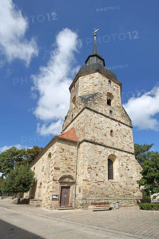 Baroque Protestant town church built in 1685, Bad Lauchstädt, Saxony-Anhalt, Germany