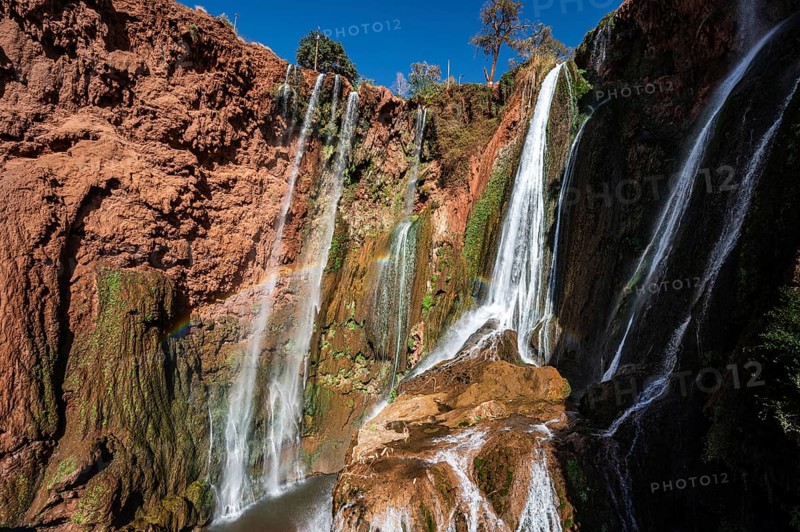 Beautifull cascades of waterfall Ouzoud in Morocco