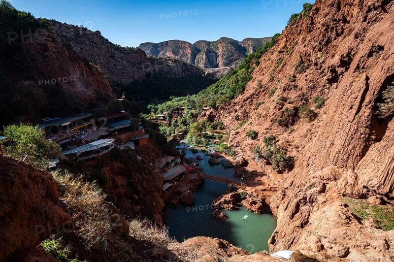 Beautifull cascades of waterfall Ouzoud in Morocco
