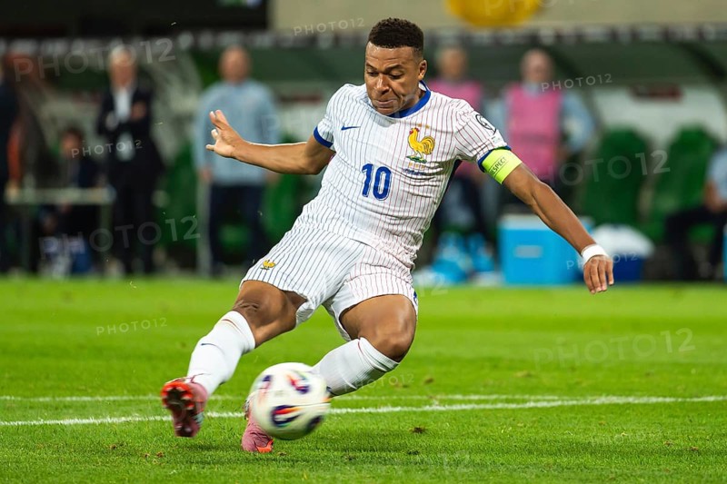 WROCLAW, POLAND - SEPTEMBER 5, 2025: Qualifications for FIFA 2026. Football match Ukraine vs France 0:2. Mbappe Kylian