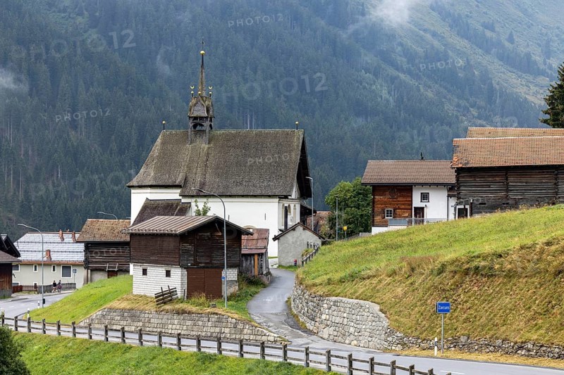 Caplutta Nossa Dunna de la Naiv, chapel Sta. Maria zum Schnee, Zarcuns, Sedrun, Tujetsch, Surselva, Graubünden, Switzerland