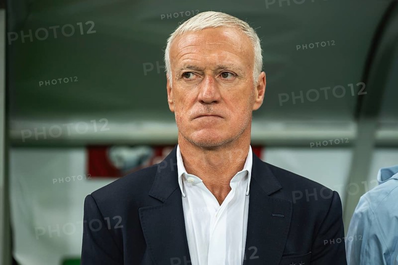 WROCLAW, POLAND - SEPTEMBER 5, 2025: Qualifications for FIFA 2026. Football match Ukraine vs France 0:2. Didiera Deschamps head coach of France