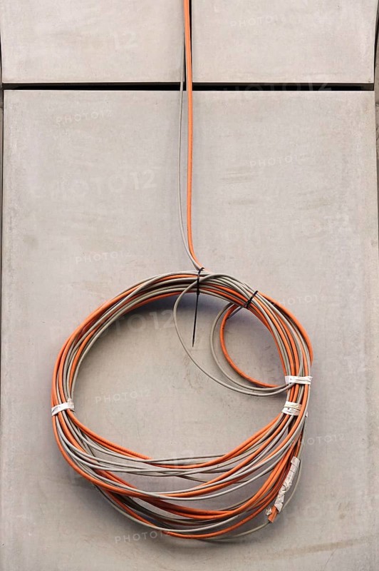 Cable reel, construction site, Germany