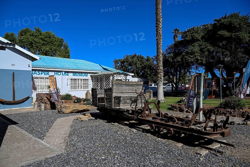 Jasper House Museum, exterior view, Oranjemund, diamond restricted area, Karas region, Namibia