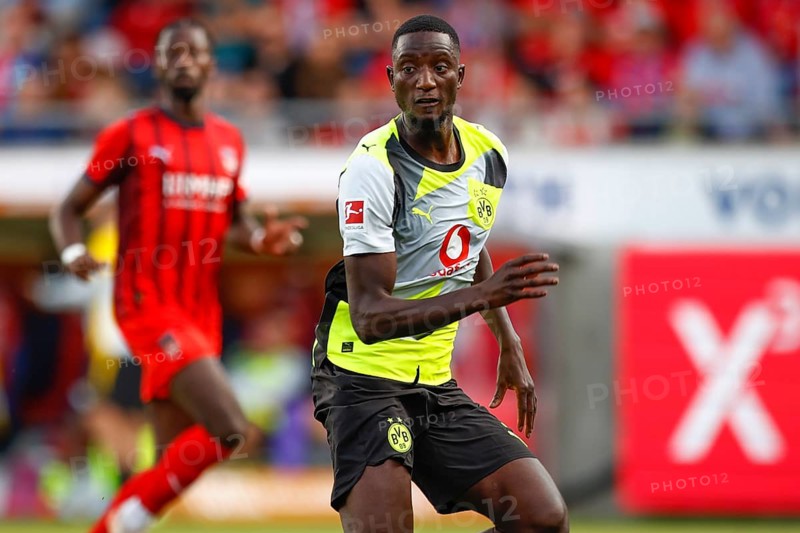 Football, Bundesliga 1, Matchday 3, 2025/2026, 1. FC Heidenheim vs. Borussia Dortmund, 13/09/2025, Voith-Arena, Heidenheim, Germany, Serhou GUIRASSY Borussia Dortmund 9