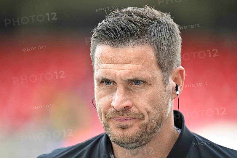 Sports Director Sebastian Kehl Borussia Dortmund BVB Portrait Interview Microphone Voith-Arena, Heidenheim, Baden-Württemberg, Germany