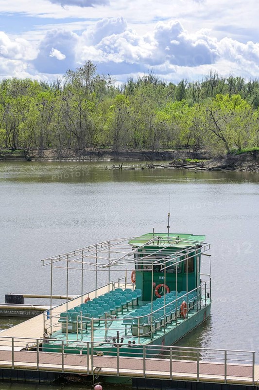 Boat landing stage in Kopacki Rit nature park Park, Kopacevo, Osijek-Baranja County, Croatia