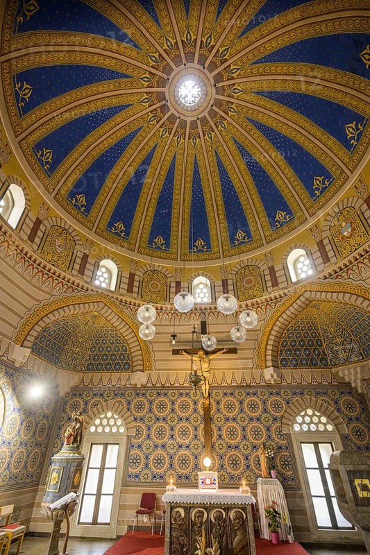 Interior view of the parish church of All Saints used to be a mosque, Ðakovo, Osijek-Baranja County, Croatia