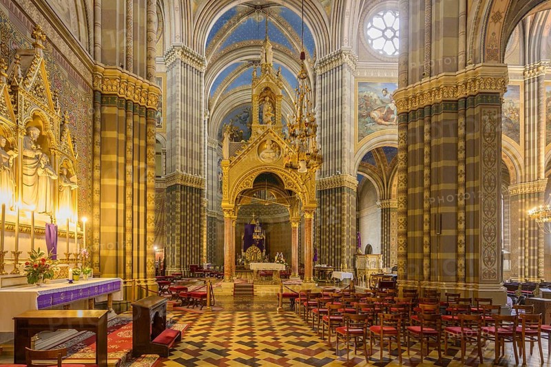 Interior view of the Cathedral of St Petra, Ðakovo, Osijek-Baranja County, Croatia