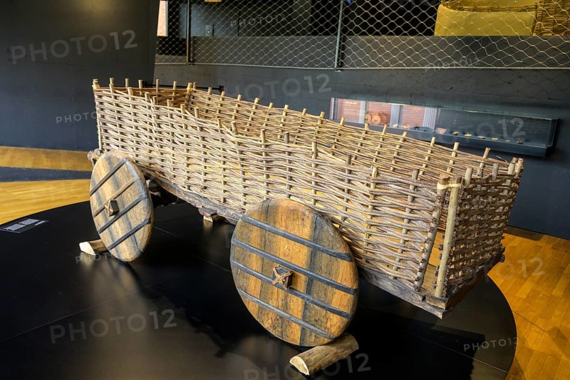 Reconstruction of a chariot, Museum of Vucedol Culture, Vukovar, Vukovar-Srijem County, Croatia