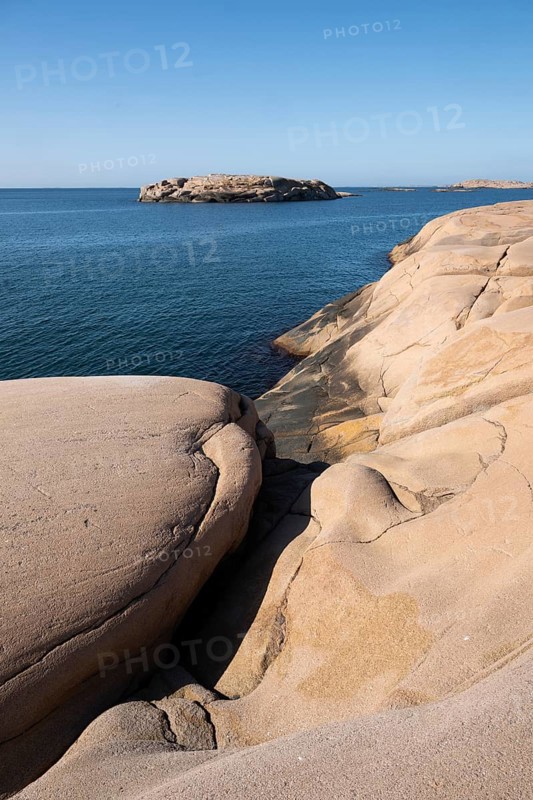 Rocky coast, Bohus granite, Ramsvik, Naturreservat Ramsviklandet, Bohuslän, Skagerrak, Sotenäs, Västra Götalands län, Sweden
