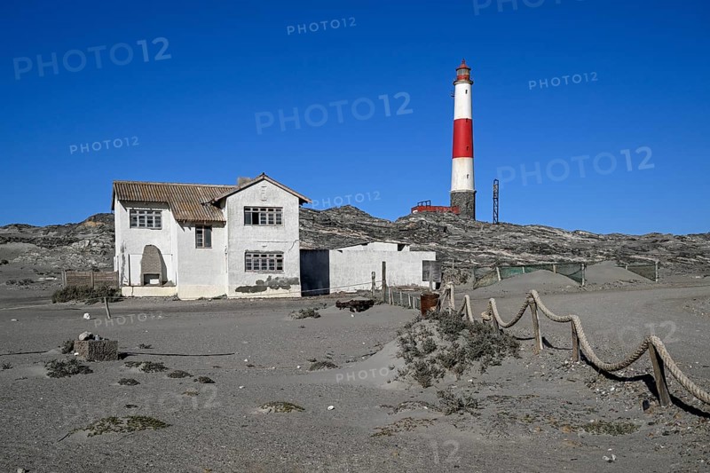 Lighthouse from 1915, Diaz Point, Lüderitz Peninsula, Karas Region, Namibia
