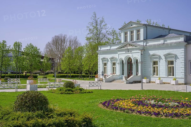 Mramorne Kupke outbuilding spa house complex with park, Lipik, Požega-Slavonia County, Croatia