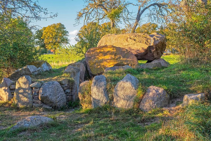 Historic megalithic tomb near Rerik Baltic Sea Germany