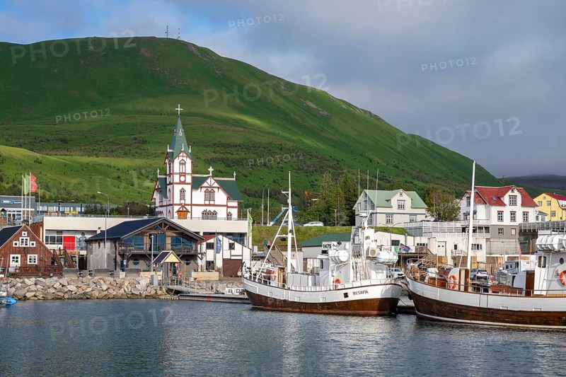 Harbour of Husavik, North Iceland, Iceland