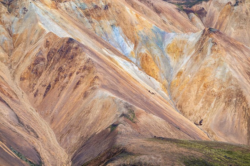 Rhyolite mountains in Landmannalaugar, Fjallabak Nature Reserve, Icelandic Highlands, Iceland