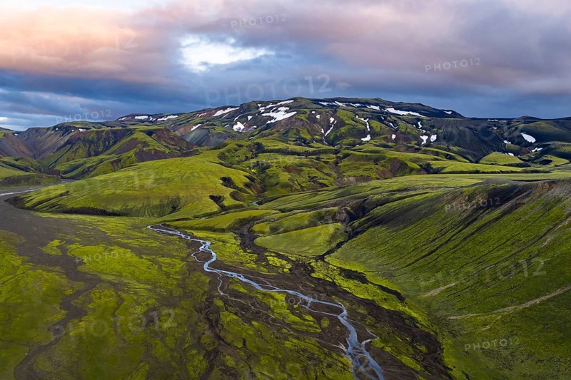 Landscape near Landmannalaugar, Icelandic Highlands, Iceland