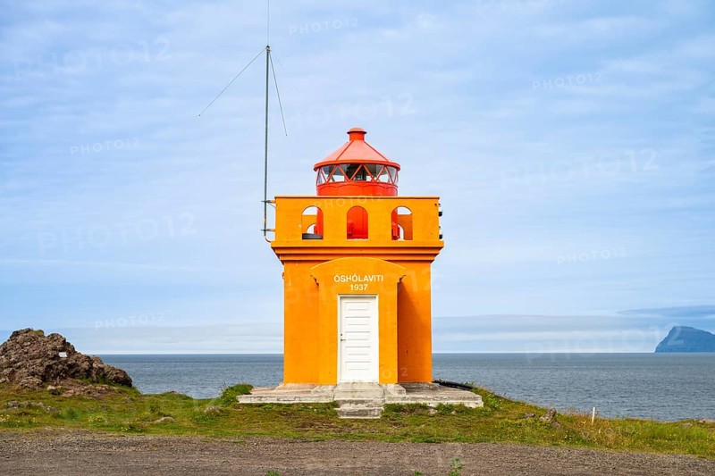 Óshólar lighthouse, Westfjords, West Iceland, Iceland