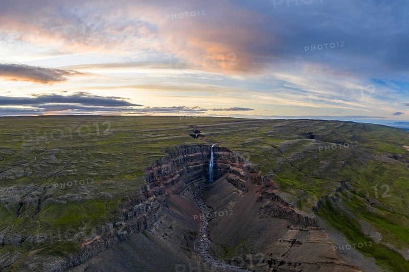 Hengifoss waterfall, East Iceland, Iceland