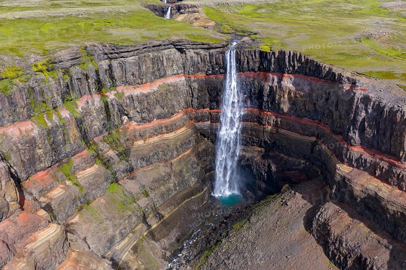 Hengifoss waterfall, East Iceland, Iceland