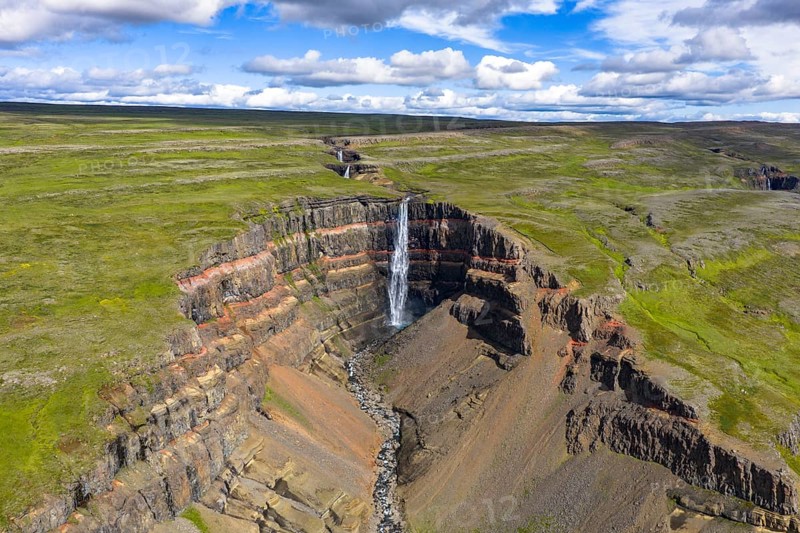 Hengifoss waterfall, East Iceland, Iceland