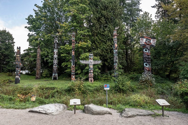Totem poles, Stanley Park, Vancouver, Canada