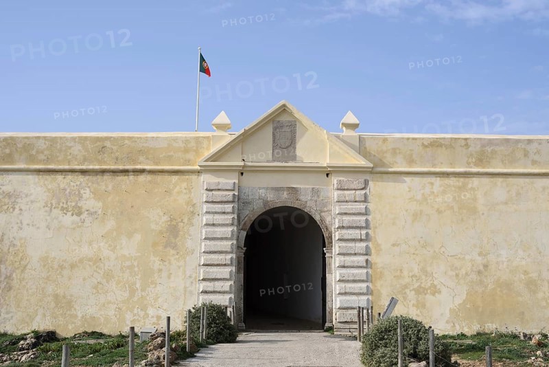 Fort Fortaleza de Sagres, Entrance, Ponta de Sagres, Sagres, Algarve, Portugal