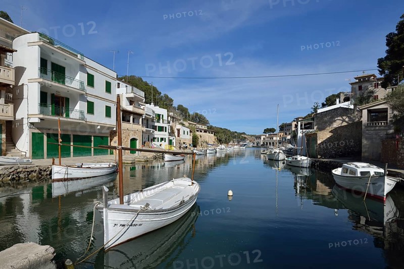 Boats in the fishing harbour of Cala Figuera, Majorca, Balearic Islands, Spain