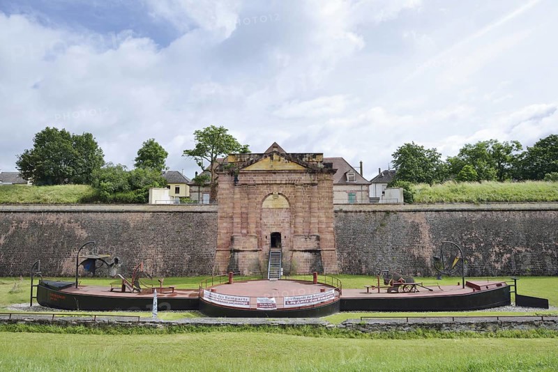 Vauban Museum in the Belfort Tor of the fortifications, UNESCO World Heritage Site, fortifications of Vauban, Neuf-Brisach, Haut-Rhin department, Alsace, France