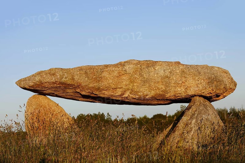 Dolmen, Finistere department, Brittany, France