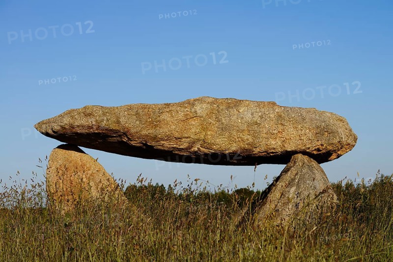 Dolmen, Finistere department, Brittany, France