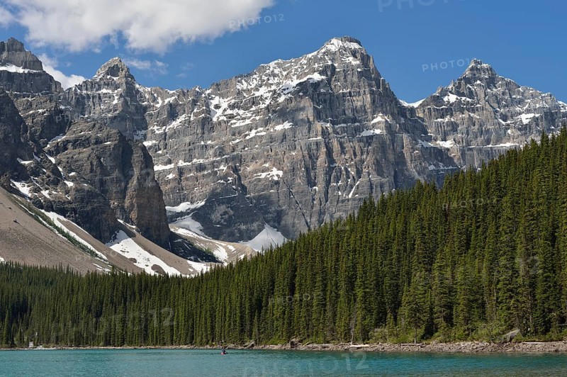 Moraine Lake and mountains of the Valley of the Ten Peaks, Banff National Park, Alberta, Canada
