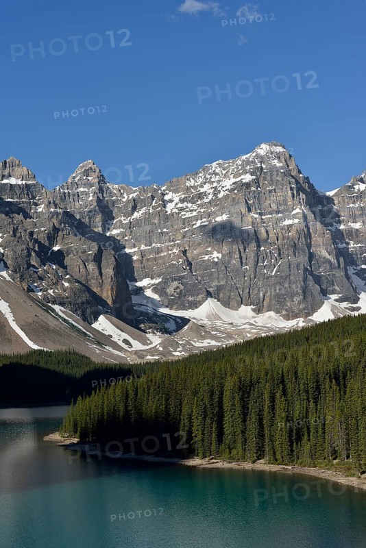 Moraine Lake and mountains of the Valley of the Ten Peaks, Banff National Park, Alberta, Canada