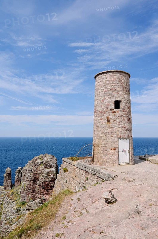Tower, Cap Frehel on the coast, Cote d'Emeraude, Cotes-d'Armor, Brittany, France