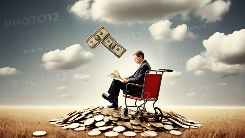 Concept of financial investment money saving money growth business success, AI generated