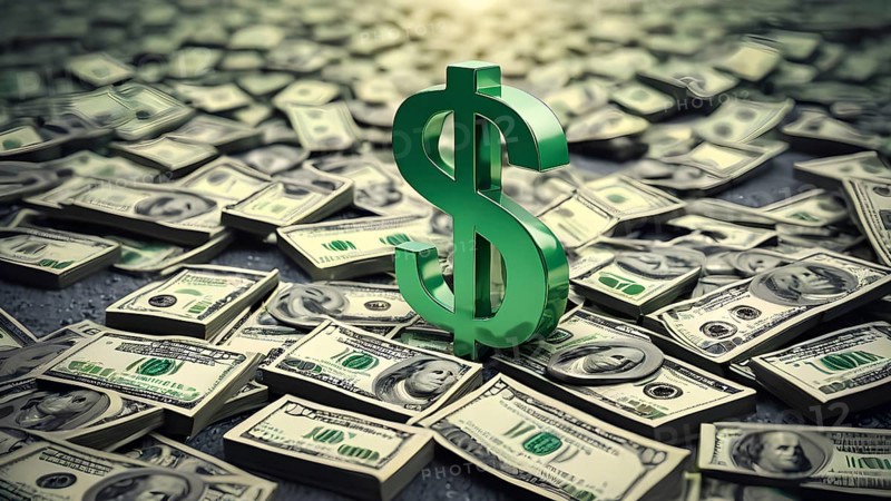 Concept of financial investment money saving money growth business success, AI generated