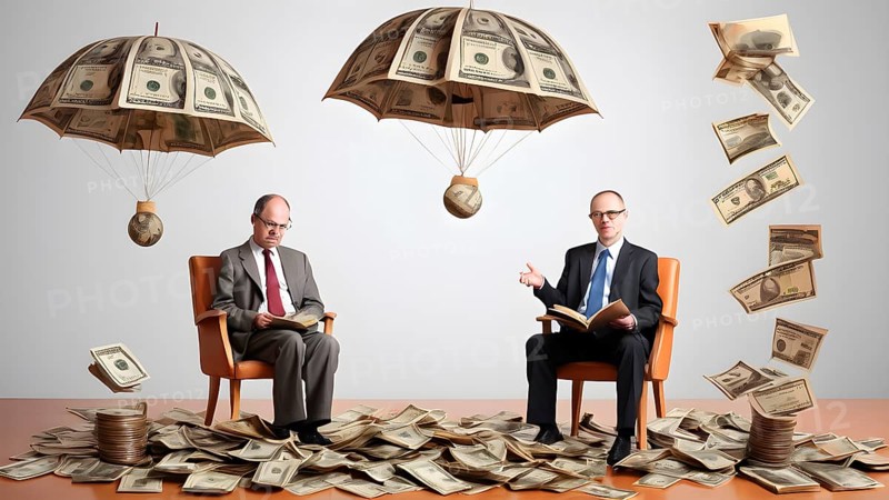 Concept of financial investment money saving money growth business success, AI generated