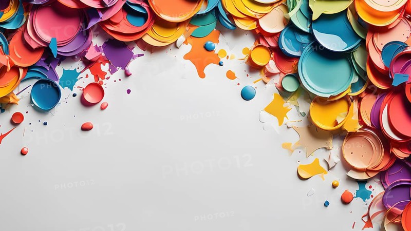 Colorful template design for greeting card. Invitation card template suitable for wedding, greeting, banner, cover. invitation card template design, AI generated