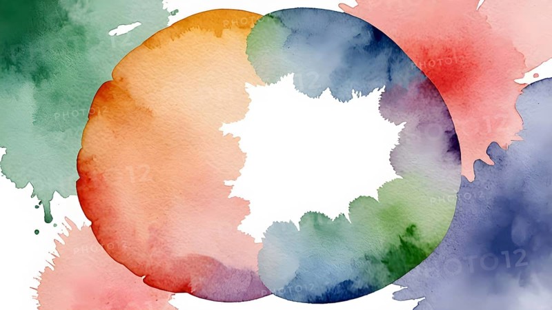 Watercolor template frame design for greeting card. Invitation card template suitable for wedding, greeting, banner, cover. invitation card template design, AI generated